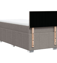 Boxspringbett mit Matratze Taupe 80x200 cm Stoff