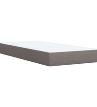 Boxspringbett mit Matratze Taupe 80x200 cm Stoff