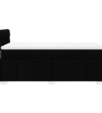 Boxspringbett mit Matratze Schwarz 90x190 cm Stoff