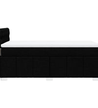 Boxspringbett mit Matratze Schwarz 90x200 cm Stoff