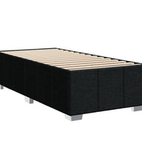 Boxspringbett mit Matratze Schwarz 90x200 cm Stoff