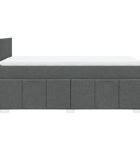 Boxspringbett mit Matratze Dunkelgrau 100x200 cm Stoff