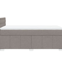 Boxspringbett mit Matratze Taupe 100x200 cm Stoff