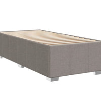 Boxspringbett mit Matratze Taupe 100x200 cm Stoff