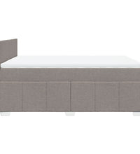 Boxspringbett mit Matratze Taupe 140x200 cm Stoff