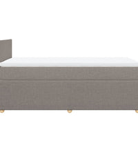 Boxspringbett mit Matratze Taupe 80x200 cm Stoff