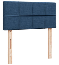 Boxspringbett mit Matratze Blau 80x200 cm Stoff