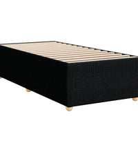 Boxspringbett mit Matratze Schwarz 90x190 cm Stoff