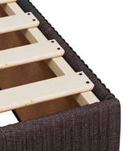 Boxspringbett mit Matratze Dunkelbraun 90x190 cm Stoff