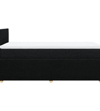 Boxspringbett mit Matratze Schwarz 100x200 cm Stoff
