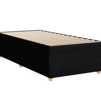 Boxspringbett mit Matratze Schwarz 100x200 cm Stoff