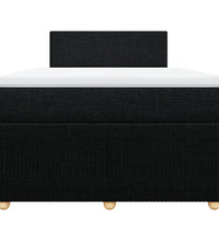 Boxspringbett mit Matratze Schwarz 120x190 cm Stoff
