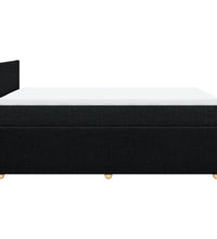 Boxspringbett mit Matratze Schwarz 120x190 cm Stoff