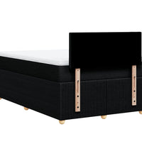 Boxspringbett mit Matratze Schwarz 120x190 cm Stoff