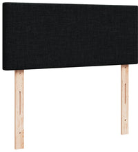 Boxspringbett mit Matratze Schwarz 120x190 cm Stoff