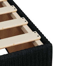 Boxspringbett mit Matratze Schwarz 120x190 cm Stoff