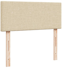 Boxspringbett mit Matratze Creme 120x190 cm Stoff