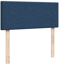 Boxspringbett mit Matratze Blau 120x190 cm Stoff