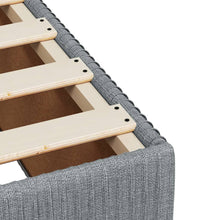Boxspringbett mit Matratze Hellgrau 120x190 cm Stoff