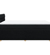 Boxspringbett mit Matratze Schwarz 120x190 cm Stoff