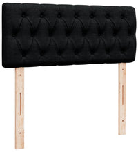Boxspringbett mit Matratze Schwarz 120x190 cm Stoff