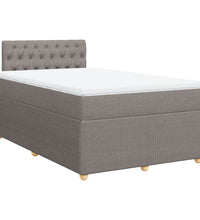 Boxspringbett mit Matratze Taupe 120x190 cm Stoff
