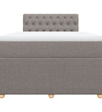 Boxspringbett mit Matratze Taupe 120x190 cm Stoff