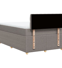 Boxspringbett mit Matratze Taupe 120x190 cm Stoff