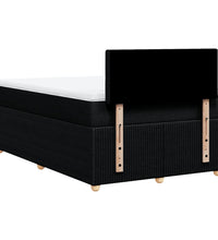 Boxspringbett mit Matratze Schwarz 120x190 cm Stoff