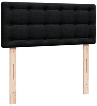 Boxspringbett mit Matratze Schwarz 120x190 cm Stoff