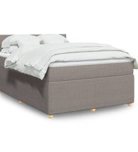 Boxspringbett mit Matratze Taupe 140x200 cm Stoff