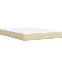 Boxspringbett mit Matratze Creme 140x200 cm Stoff