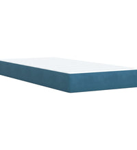 Boxspringbett mit Matratze Blau 80x200 cm Samt