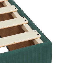 Boxspringbett mit Matratze Dunkelgrün 80x200 cm Samt