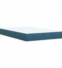 Boxspringbett mit Matratze Blau 120x200 cm Samt