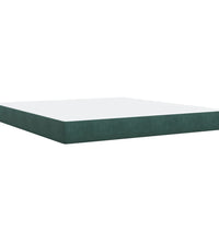 Boxspringbett mit Matratze Dunkelgrün 180x200 cm Samt