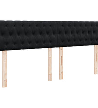 Boxspringbett mit Matratze Schwarz 180x200 cm Samt