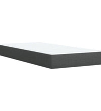 Boxspringbett mit Matratze Dunkelgrau 80x200 cm Stoff