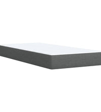 Boxspringbett mit Matratze Dunkelgrau 80x200 cm Stoff