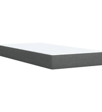 Boxspringbett mit Matratze Dunkelgrau 80x200 cm Stoff