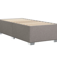 Boxspringbett mit Matratze Taupe 90x190 cm Stoff
