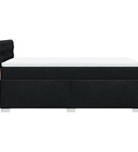 Boxspringbett mit Matratze Schwarz 90x190 cm Stoff