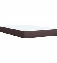 Boxspringbett mit Matratze Dunkelbraun 90x190 cm Stoff
