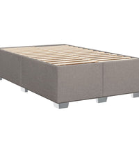 Boxspringbett mit Matratze Taupe 90x190 cm Stoff