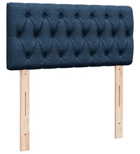 Boxspringbett mit Matratze Blau 90x190 cm Stoff