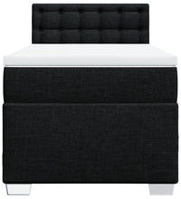 Boxspringbett mit Matratze Schwarz 90x190 cm Stoff