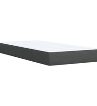Boxspringbett mit Matratze Dunkelgrau 90x200 cm Stoff