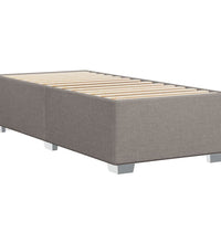 Boxspringbett mit Matratze Taupe 90x200 cm Stoff