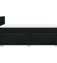 Boxspringbett mit Matratze Schwarz 90x200 cm Stoff