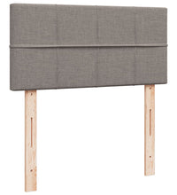 Boxspringbett mit Matratze Taupe 90x200 cm Stoff